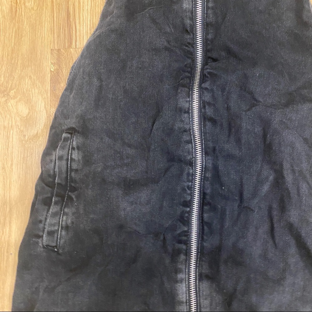 Zara Trafaluc denim black skirt overalls - Picture 6 of 9